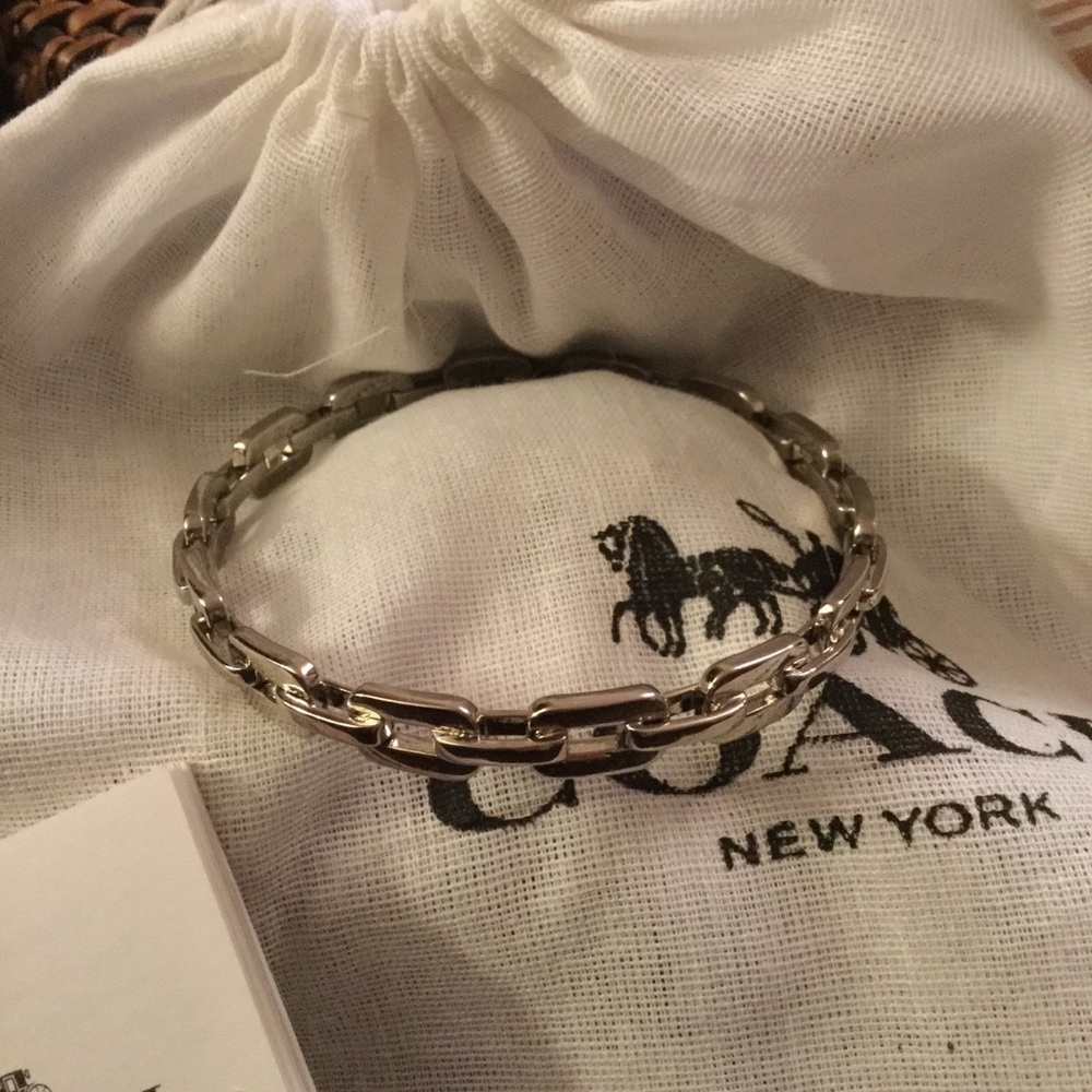 💕 Coach Chain Link Bangle Bracelet 💕 - Picture 6 of 7